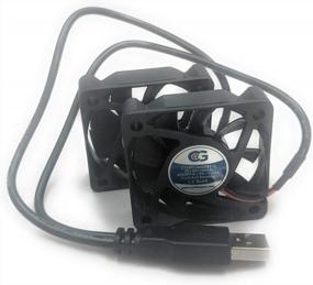 img 1 attached to Dual USB Cooling Fans By Coolerguys (50X10Mm Each)