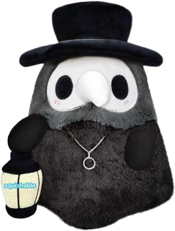 squishable mini plague doctor 봉제인형 로고