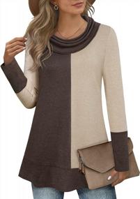 img 4 attached to Cozy Up In Style With Youtalia Women'S Color Block Hoodie Sweatshirt