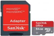 📷 sandisk 64 гб microsdxc карта samsung galaxy note 3 - профессиональная ультра, настроена для высокоскоростной, без потерь записи. в комплекте стандартный адаптер sd. (uhs-1 class 10 сертифицированный 30mb / сек) логотип