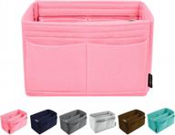 felt bag organizer insert for handbags, purse & tote - 5 sizes compatible with neverful speedy and more (omystyle) логотип