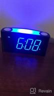 img 1 attached to Super Loud Vibrating Alarm Clock For Heavy Sleepers, Bed Shaker Alarm Clock With 7 Color Night Light, 2 USB Chargers, 0-100% Dimmer&Battery Backup, Easy Digital Clock For Hearing Impaired Deaf Kids review by Tyrone Lyons