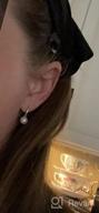 img 1 attached to White Freshwater Cultured Pearl Dangle Drop Earrings In 925 Sterling Silver Hoops - Handpicked AAA+ Quality Jewelry For Women And Girls review by Jeff Ross