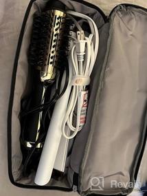 img 7 attached to Защитите свои инструменты для укладки с помощью двухслойного дорожного футляра SITHON - водостойкая сумка для хранения Revlon, горячих инструментов, TDYJWELL, щетки для фена Bongtai (только сумка)