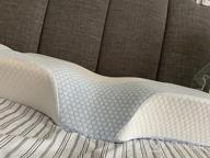 img 1 attached to Cooling Memory Foam Contour Pillow By Mkicesky - Orthopedic Cervical Pillow For Neck And Shoulder Pain Relief, Ideal For Side, Back, And Stomach Sleepers [U.S. Patent] review by Corey Listner