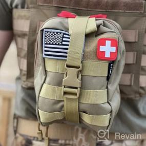 img 6 attached to Be Prepared With EVERLIT Emergency Trauma Kit: Military-Grade Tactical IFAK With CAT GEN-7 Tourniquet And 36" Splint For Critical Wound Response And Severe Bleeding Control In Black