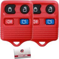 🔴 keylessoption red remote control key fob replacement - 4 button keyless entry логотип