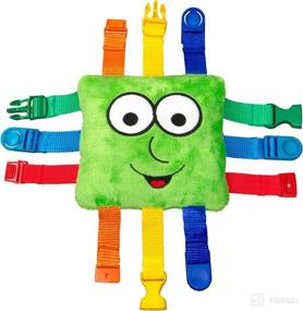 img 4 attached to 🧩 Buster Square Buckle Toy - Enhance Fine Motor Skills, Problem Solving, and Learning - Portable Educational Toy - Perfect for Travel and Classroom Use
