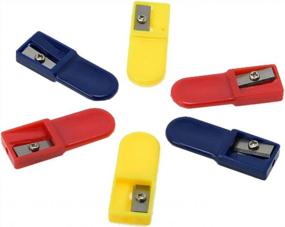 img 2 attached to 6-Pack Portable Handheld 2.0Mm Pencil Lead Sharpener - WEKOIL Mini Refills For 2Mm Leads, Random Colors