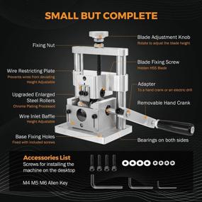 img 2 attached to BEAMNOVA Upgraded Mini Drill Powered Hand Crank Wire Stripper Manual Wire Stripping Machine For Scrap Copper 2Mm-20Mm / 0.079"-0.787" Diameter