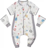 wearable blanket with legs and detachable sleeves for infants and toddlers - perfect sleep solution for your baby logo