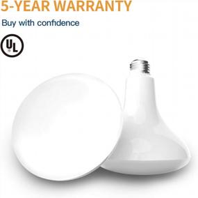 img 1 attached to Получите яркое и энергоэффективное освещение со светодиодными лампами Amico 6 Pack BR40 — прожектор для банок с регулируемой яркостью — 3000K теплый белый — внесен в список UL