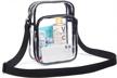 clearworld clear bag stadium approved crossbody purse for women and men, adjustable shoulder messenger bag for concerts, festivals, sports events logo
