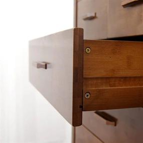 img 1 attached to Bamboo Bliss: Maydear'S 4-Drawer Chest For Stylish Storage In Any Room