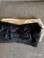 img 1 attached to ANGOOL Strapless Comfort Wireless Bra: Slip Silicone Bandeau Bralette Tube Top review by Dave Knain