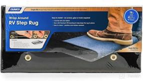 img 4 attached to 🏞️ Camco Wrap Around RV Step Rug - High-quality 17.5" x 18" Black Mat - Protect Your RV Steps with the Efficient 42904 Model