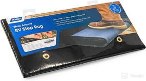 img 3 attached to 🏞️ Camco Wrap Around RV Step Rug - High-quality 17.5" x 18" Black Mat - Protect Your RV Steps with the Efficient 42904 Model