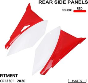 img 3 attached to Motorcycle Rear Side Panels ABS Plastic Frame For CRF230F 2020 Dirt Bike