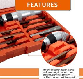 img 3 attached to 🛠️ AKM Hand Manual Impact Driver Set Extractor - 26 PCS S2 Steel Hex Phillips Slotted Screwdriver Bits, Reversible Design with Enhanced Durability, Ideal for Disengaging Rusted Fasteners or Frozen Bolts