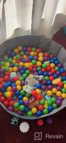img 5 attached to GOGOSO Big Ball Pit Тканевый бассейн с шариками с сумкой для хранения, не нужно надувать, детские игрушки для малышей, забор для пляжа, дома, парка, складной манеж с шариками, кролик