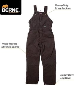 img 3 attached to Berne Womens Insulated Overalls Regular Women's Clothing ~ Jumpsuits, Rompers & Overalls