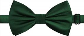 img 2 attached to Men's Accessories - Formal Tuxedo Green Pre-Tied Adjustable