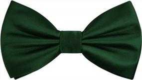img 4 attached to Men's Accessories - Formal Tuxedo Green Pre-Tied Adjustable