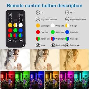img 1 attached to RGB LED Light Sticks With Adjustable 3200K-5600K And 9 Color Modes, Photography And Video Lighting Kit With Two Tripods (26.2" To 78.7"), Pack Of 2 - Upgraded Version
