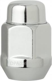 img 3 attached to DPAccessories 24 Chrome 14X1.5 Closed End Bulge Acorn Lug Nuts For Better Wheel Security - Cone Seat With 13/16" Hex D3718-2305/24