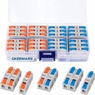 48 pcs lever wire connectors kit: gkeemars diy splicing for 24-12 awg circuit inline logo