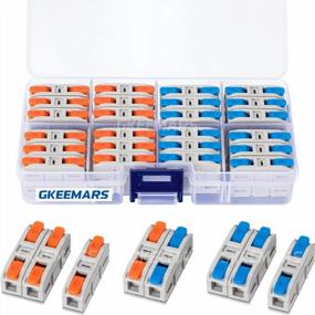 img 4 attached to 48 Pcs Lever Wire Connectors Kit: GKEEMARS DIY Splicing For 24-12 AWG Circuit Inline