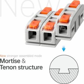 img 2 attached to 48 Pcs Lever Wire Connectors Kit: GKEEMARS DIY Splicing For 24-12 AWG Circuit Inline