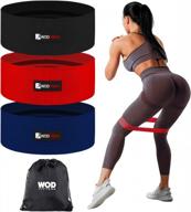 get fit with wodfitters' fabric hip resistance bands - non-slip cotton loop set for glute activation, leg exercise and fitness workouts logo