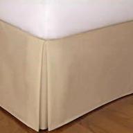 🛏️ enhance your bed with our luxurious 400 thread count 20 inch fall bed skirt - available in cal king size and taupe color logo
