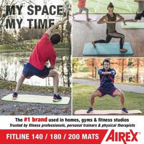 img 1 attached to Улучшите свою физическую форму и хорошее самочувствие с помощью коврика для упражнений AIREX Fitline Premium