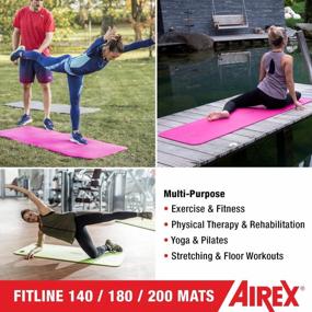img 2 attached to Улучшите свою физическую форму и хорошее самочувствие с помощью коврика для упражнений AIREX Fitline Premium