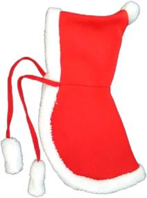 img 3 attached to WeeH Dog Clothes: Festive Red Christmas Cape Hooded Cloak for Cats, Xmas Holiday Costume & Winter Outwear