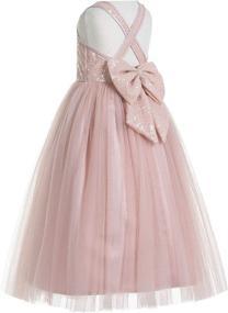 img 2 attached to 👗 Stylish Ekidsbridal Crossed Toddler Dresses for Pageants - Girls' Clothing Collection