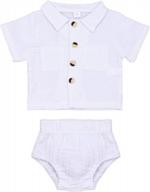 рубашка с короткими рукавами и шорты в полоску с буквенным принтом mama's boy для малышей летний наряд логотип