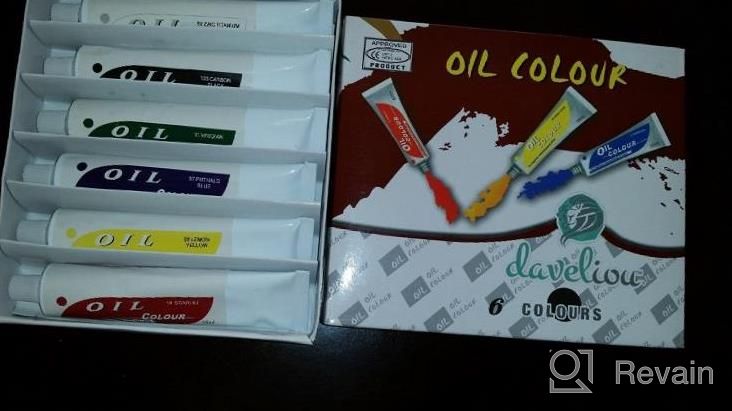 img 1 attached to Experience Rich And Vibrant Colors With DAVELIOU 6-Piece Non-Toxic Premium Oil Paint Set – Perfect For Beginners And Professional Artists! review by Julia Lewis