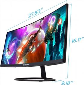 img 2 attached to 🔊 Sceptre C305W-2560UN: 30" Ultrawide Curved Monitor with DisplayPort, Build-In Speakers, and HD Quality
