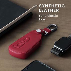 img 2 attached to 🔑 Protect Your VW Golf 8 Keys with the Stylish Red kwmobile Key Cover