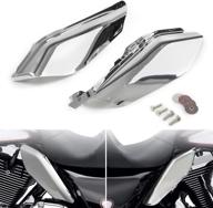 🛡️ chrome mid frame air deflectors heat shield for harley touring - 2009 to 2022 логотип