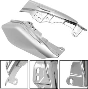 img 3 attached to 🛡️ Chrome Mid Frame Air Deflectors Heat Shield for Harley Touring - 2009 to 2022