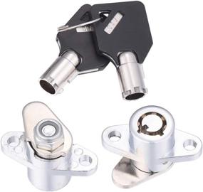 img 4 attached to 🔑 Amazicha 2 Keys Saddlebag Lock Set: The Perfect Hardware for Harley Davidson Touring Models 1993-2013