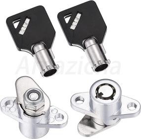 img 2 attached to 🔑 Amazicha 2 Keys Saddlebag Lock Set: The Perfect Hardware for Harley Davidson Touring Models 1993-2013