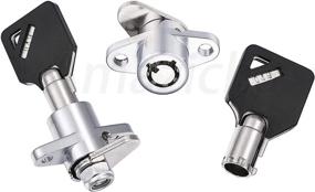 img 1 attached to 🔑 Amazicha 2 Keys Saddlebag Lock Set: The Perfect Hardware for Harley Davidson Touring Models 1993-2013