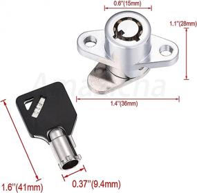 img 3 attached to 🔑 Amazicha 2 Keys Saddlebag Lock Set: The Perfect Hardware for Harley Davidson Touring Models 1993-2013