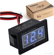 🔋 10l0l universal golf cart blue digital voltage meter - 24v 36v 48v battery gauge voltmeter for input dc 15-120v логотип