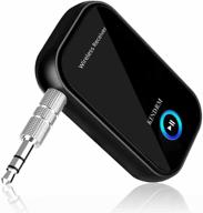 🎧 kindrm upgraded bluetooth v5.0 car adapter: portable noise canceling wireless audio receiver for enhanced music streaming in your car/home stereo logo